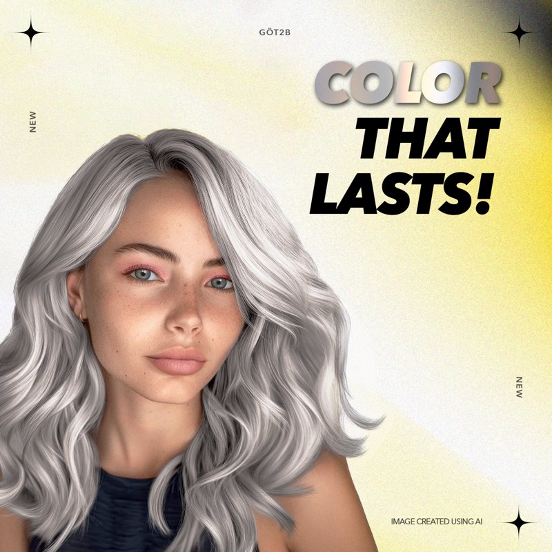 Permanent Metallic Hair Dye Kit for Vibrant, Shimmering Color - Multiple Shades