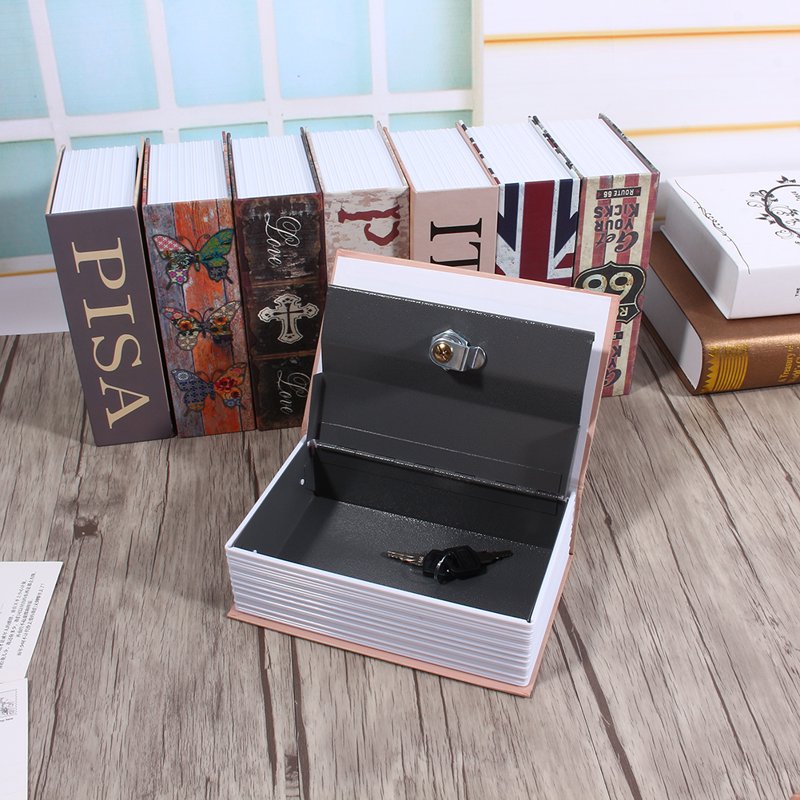 Secret Book Safe Security Lock Box Disguise Hiding Safe for Jewelry Cash