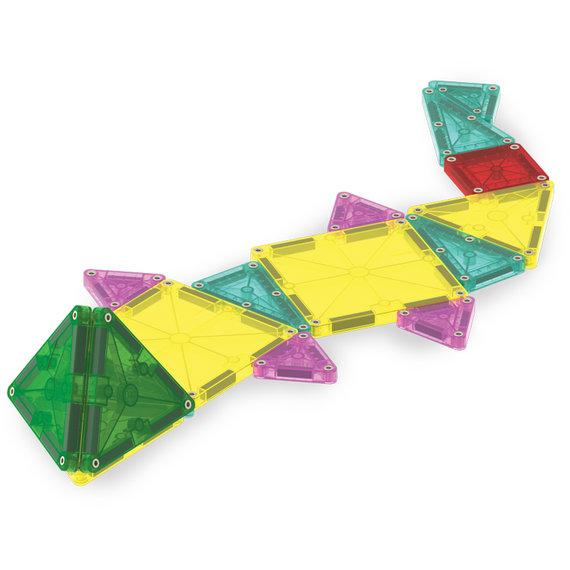 Magna-Tiles 46-Piece Magnetic Construction Set for Kids, Building & Learning