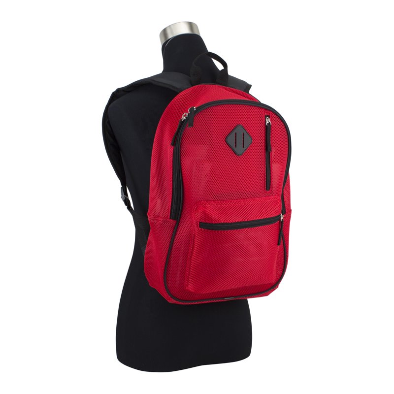 Unisex Mesh Backpack with Multiple Compartments - Durable Lightweight School & Travel Bag