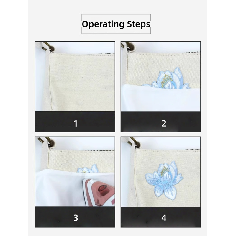 20 Pack Flower Butterfly Iron-On Patches for Clothing DIY Embroidery