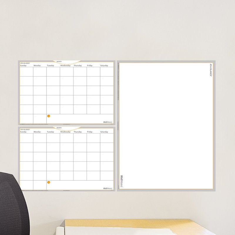 Extra Large Self-Adhesive Dry-Erase Wall Surface 36x24 for Office & Home
