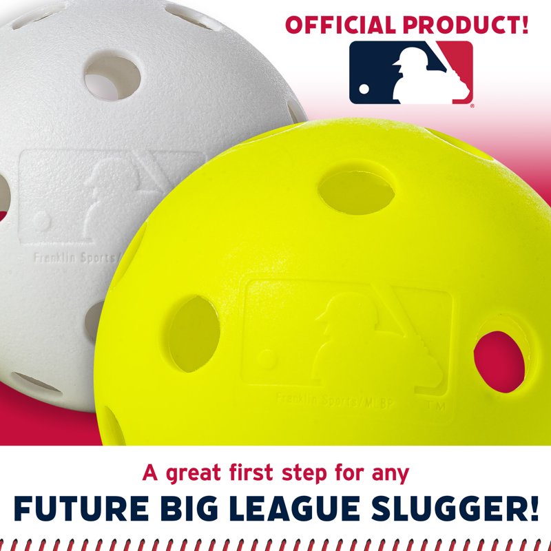 Plastic Softballs for Kids - 6 Bright Yellow 90mm Baseballs for Practice & Backyard Play