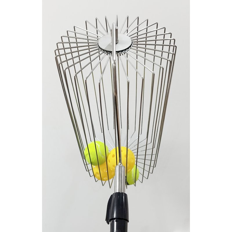 Stainless Steel Ball Picker Roller Retriever – Large-Capacity Tennis & Pickleball Ball Collector