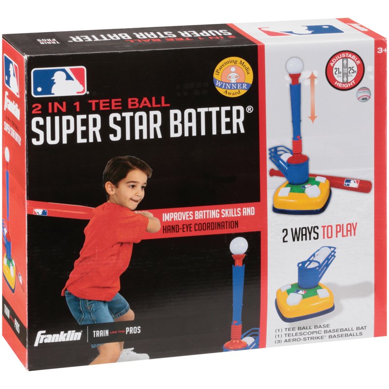 Kids Baseball Batting Tee and Pitching Machine Set - 2-in-1 Youth Sports Toy