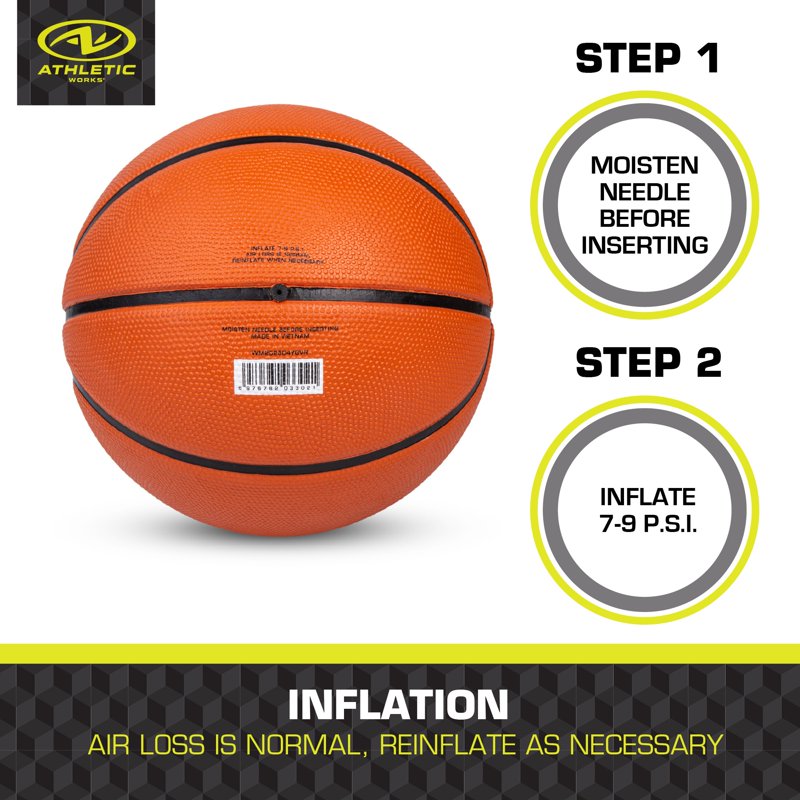 Youth Size 5 Basketball for Ages 8 and Under - Indoor & Outdoor Durable Sports Ball