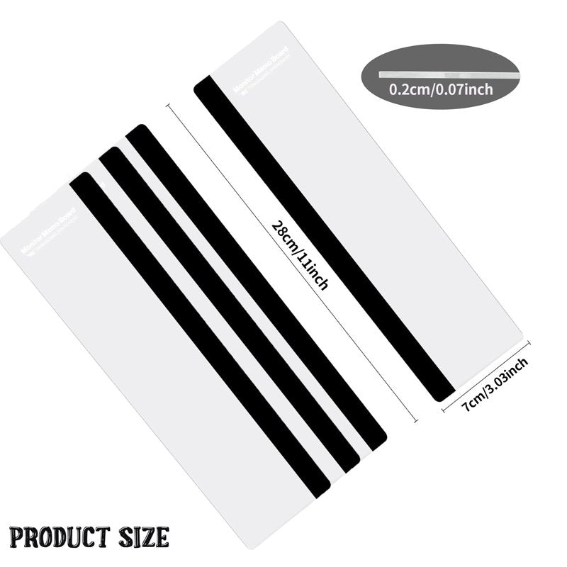 4-Pack Monitor Memo Boards Office Desk Organizer Supplies for Home & Office