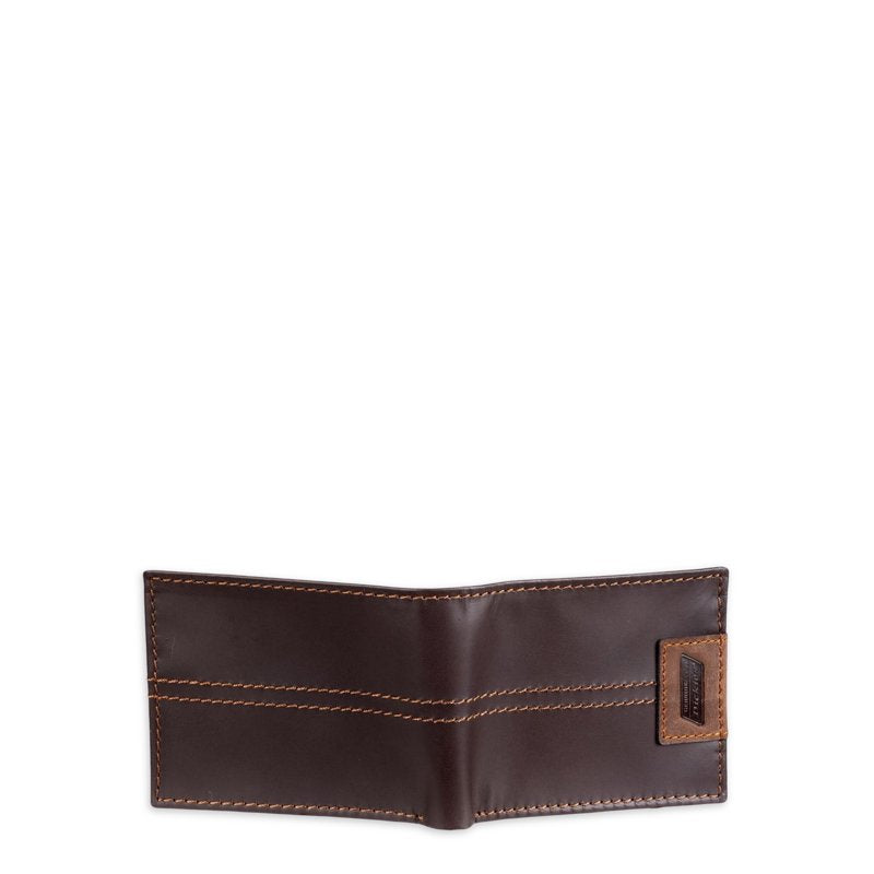 Men's Leather Slimfold Wallet with Extra Capacity, RFID Blocking