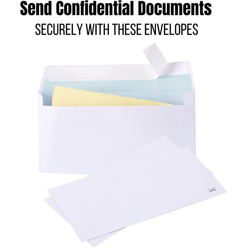 Self Seal Security Envelopes #10 - 50 Pack Business Mailing Mailers