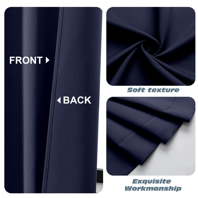 Blackout Window Valance 60-Inch Wide for Kitchen, Bedroom, Living Room