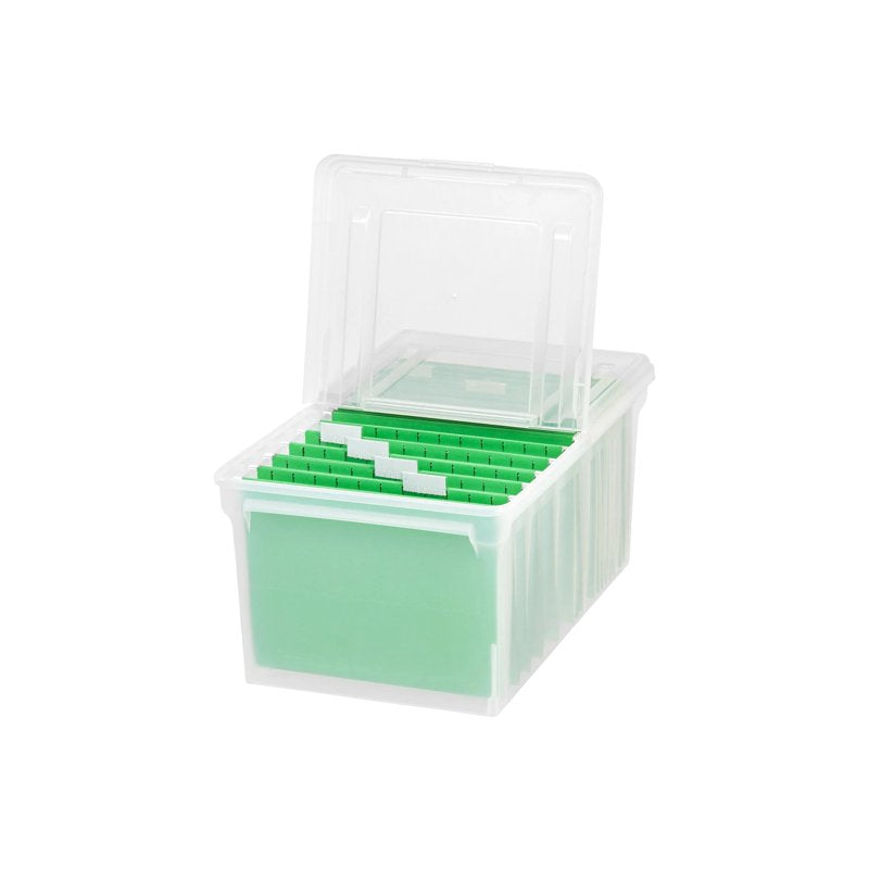IRIS Storage Box for Letter Size Hanging Files - Clear 11 Gallon