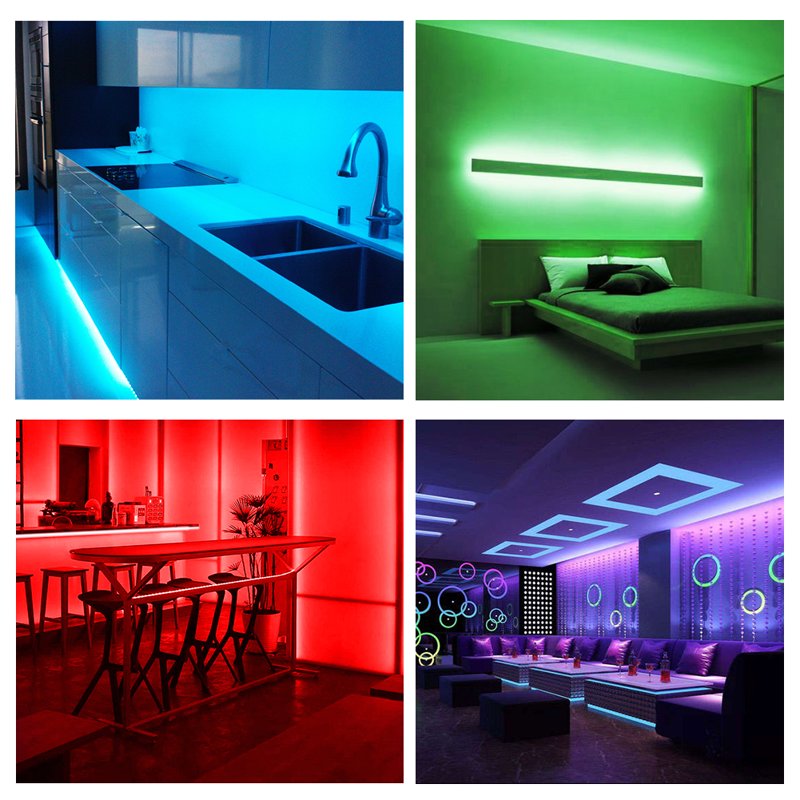 DAYBETTER 100ft RGB LED Strip Lights with App Control, Music Sync, Color Changing for Room & Party