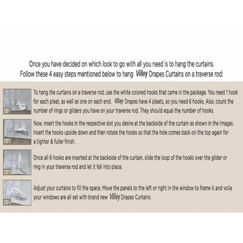 Blackout Pleated Curtains - Thermal Insulated Room Darkening Drapes
