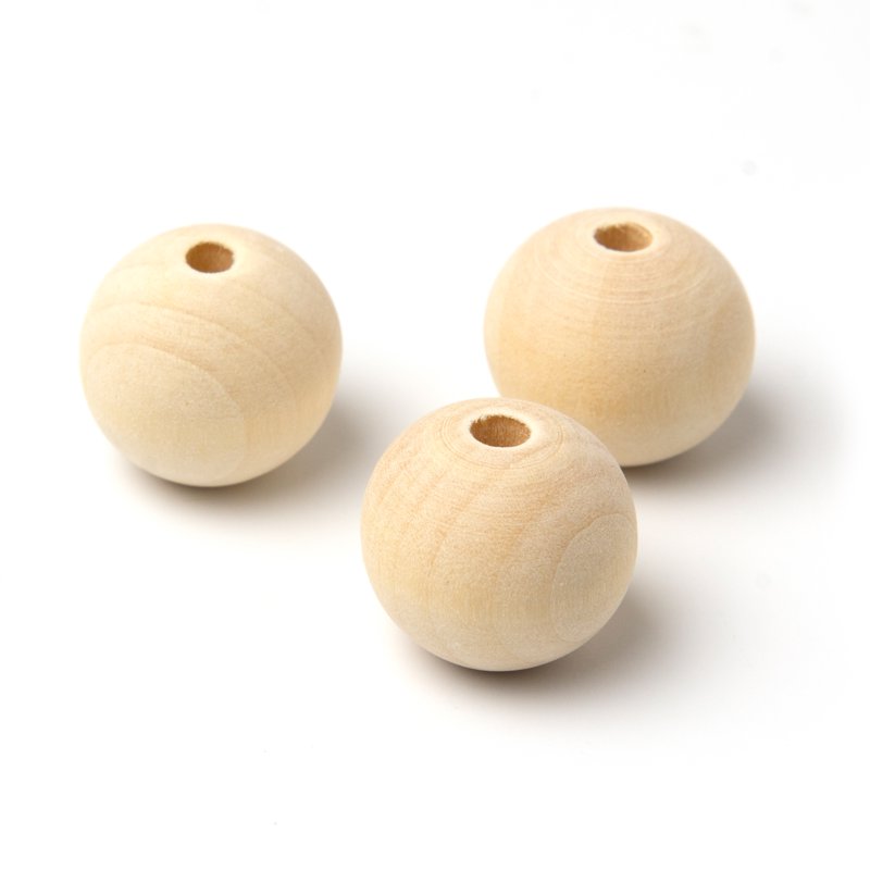 Assorted Wooden Beads for Jewelry Making & Crafts - 500 Pieces, 17.6 oz