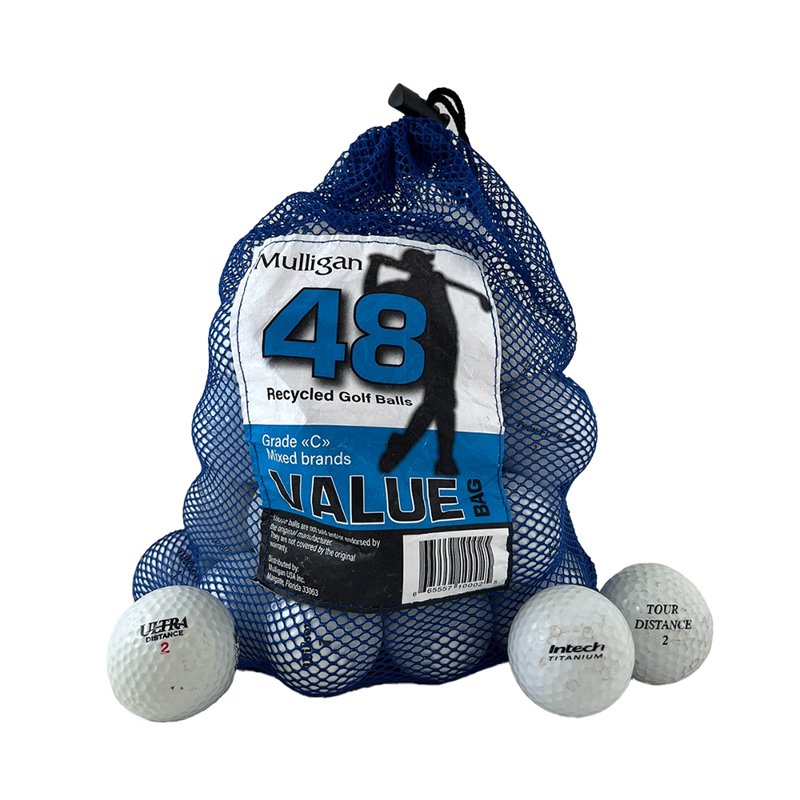 Mixed Used Recycled Golf Balls - Eco-Friendly White Ball Assortment