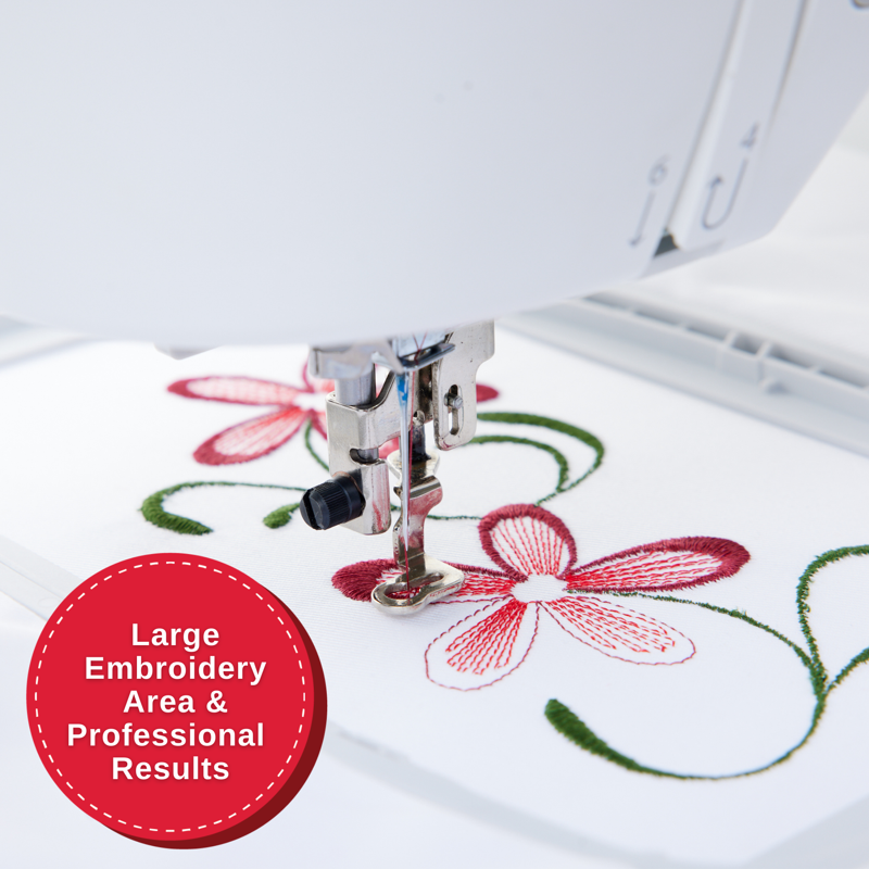 Embroidery & Sewing Machine with 250 Stitches, 150 Designs, 7-Inch Touch Screen