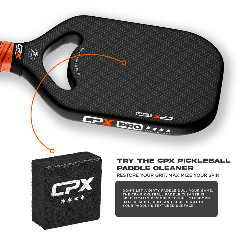 Pro Carbon Fiber Pickleball Paddle - 19mm Honeycomb Core, Edgeless, USA Designed