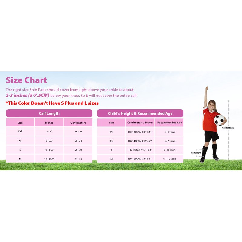 Airsfish CE Certified Kids Soccer Shin Guards - 1 Pair, M (Ages 2-18), High Impact Protection