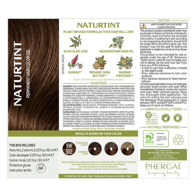 Natural Hair Color Kit - Permanent, Nourishing, Long-Lasting Shades