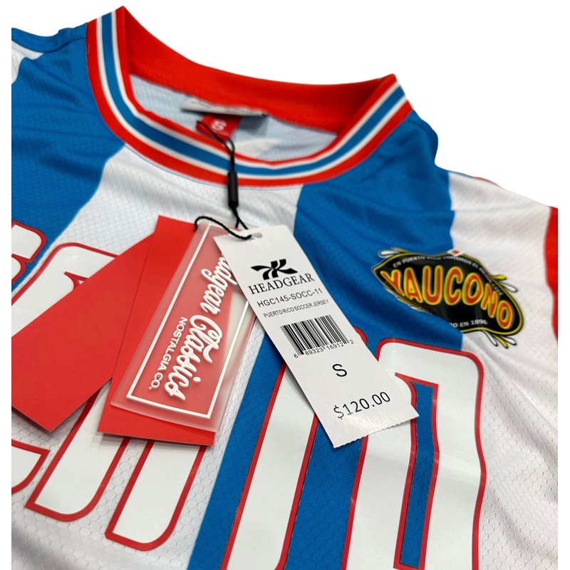 Headgear Puerto Rico 1990 Retro Soccer Jersey for Men - Multicolor XL