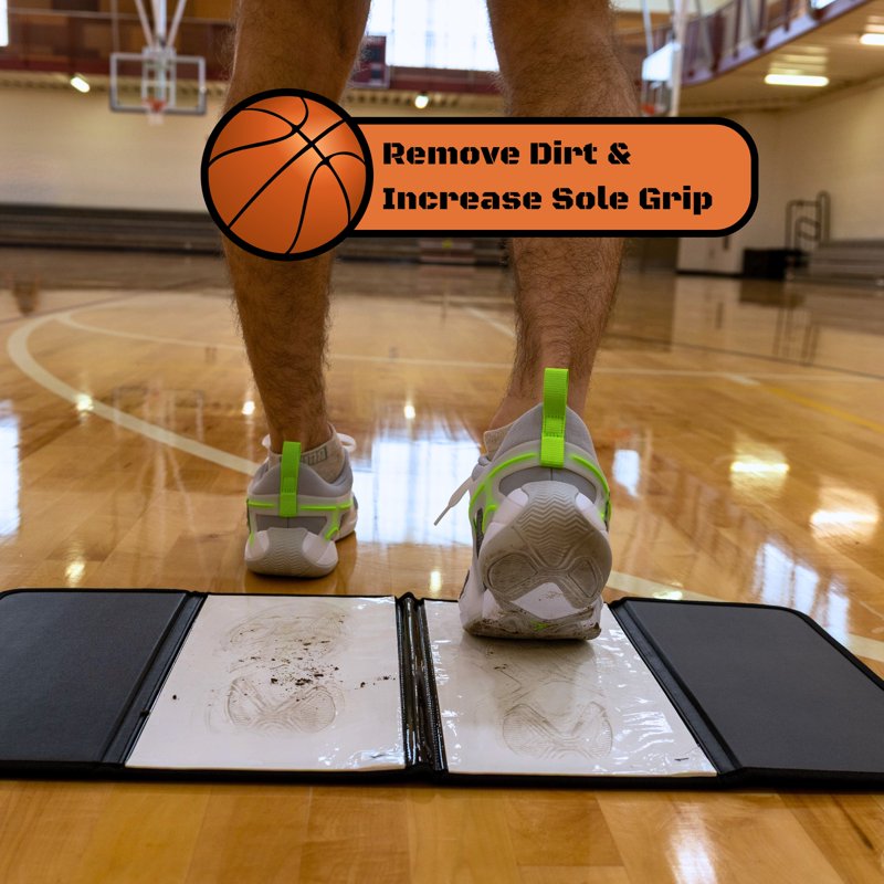 Portable Basketball Shoe Traction Mat - 120 Layers Non-Slip Grip Pad for Court Stability