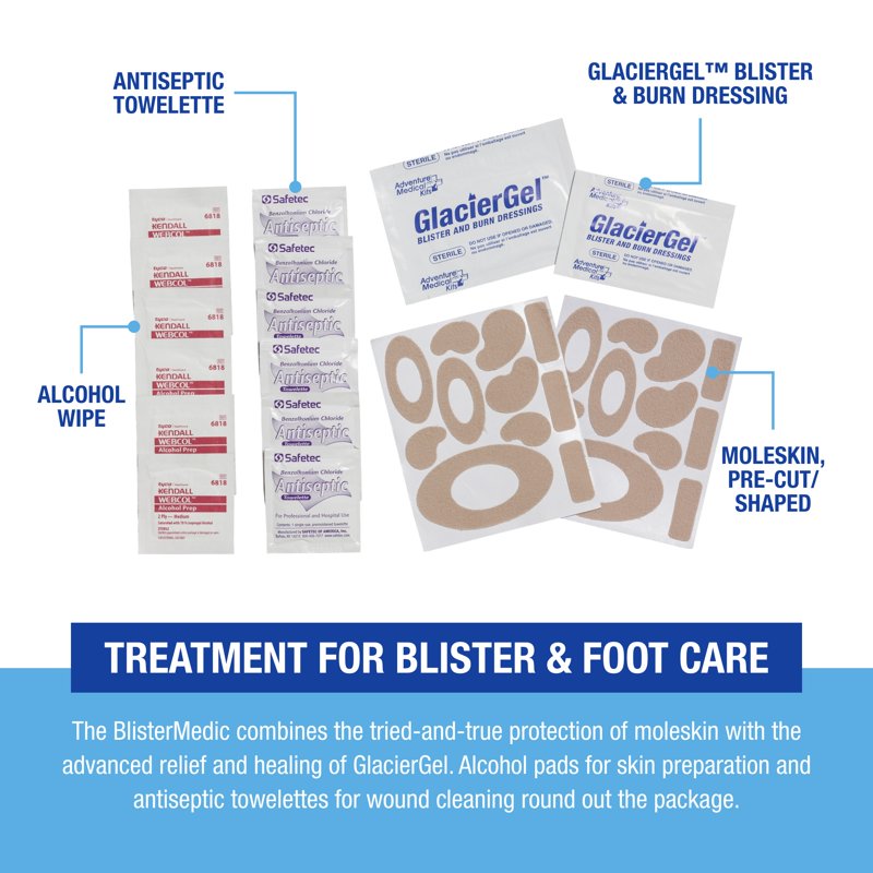 First Aid Emergency Blister Kit 2 Pack - Waterproof Trauma Supplies