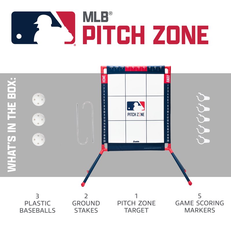 Backyard Baseball Pitching Target with Audible Strike Feedback & Scoring Markers