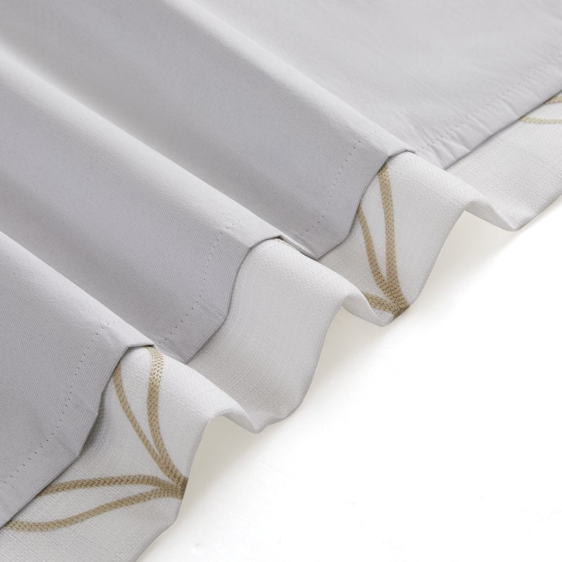 Blackout Curtain Panels with Embroidery - 50x84 Inches - Multiple Colors