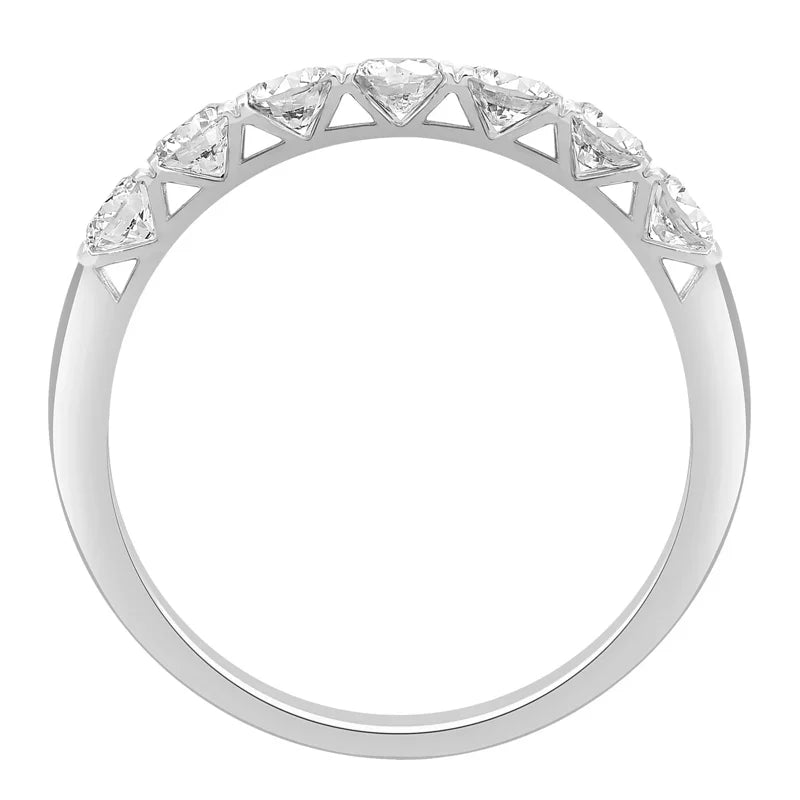1 Ct. Round Lab-Grown Diamond Eternity Band Sterling Silver Jewelry for Women Size 5