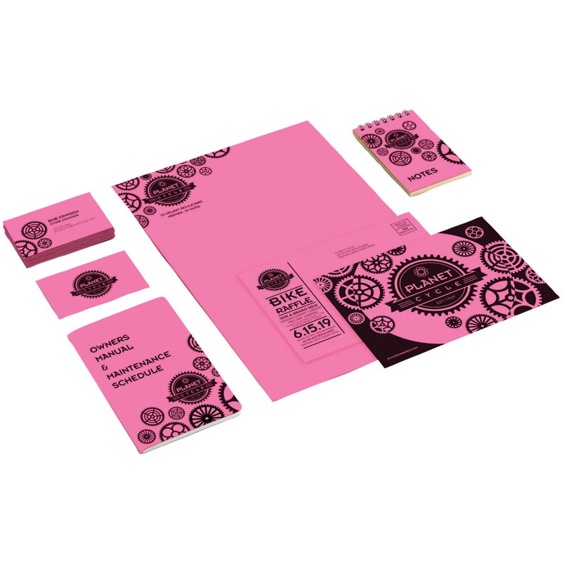 Color Cardstock Paper 8.5x11 Pulsar Pink 250 Sheets - Bright Craft Paper for DIY Projects