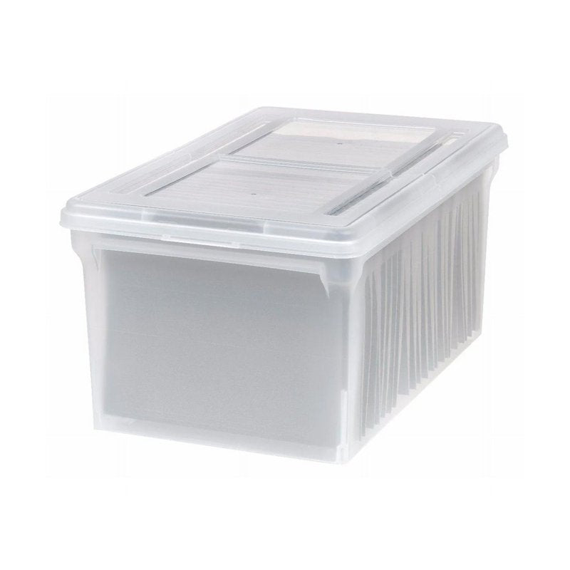 IRIS Storage Box for Letter Size Hanging Files - Clear 11 Gallon