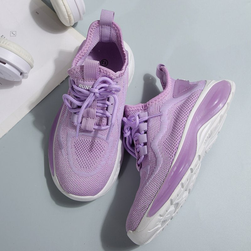 Kids Breathable Knit Athletic Sneakers for Active Boys and Girls