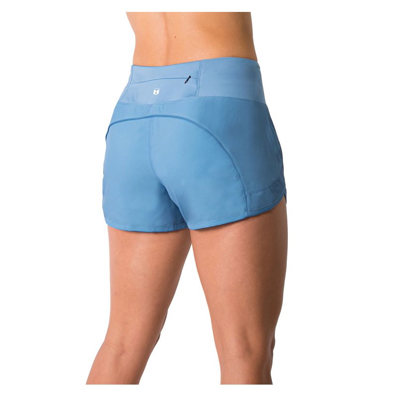 Women's Athletic Running Shorts with Mesh Liner & Zip Pocket - Lightweight, Quick-Dry