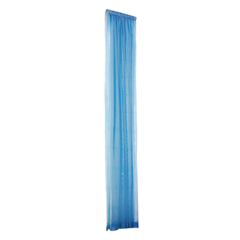 Sheer Canopy Bed Curtain Panels - Home Decor Voile Scarf Valance - Blue, Red, Purple, Yellow