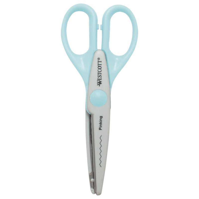 Crafting Scissors Set - Decorative Paper Edging, 6 Inch, Blue/White, 2-Pack