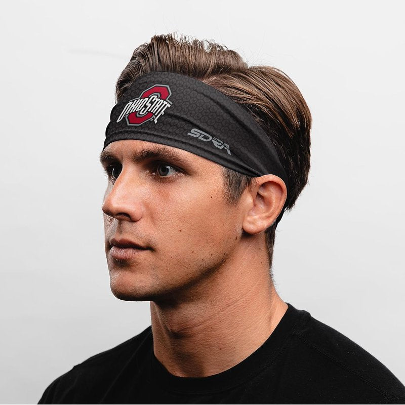 Ohio State Buckeyes Tapered Headband - College Sports UV Sweat-Wicking