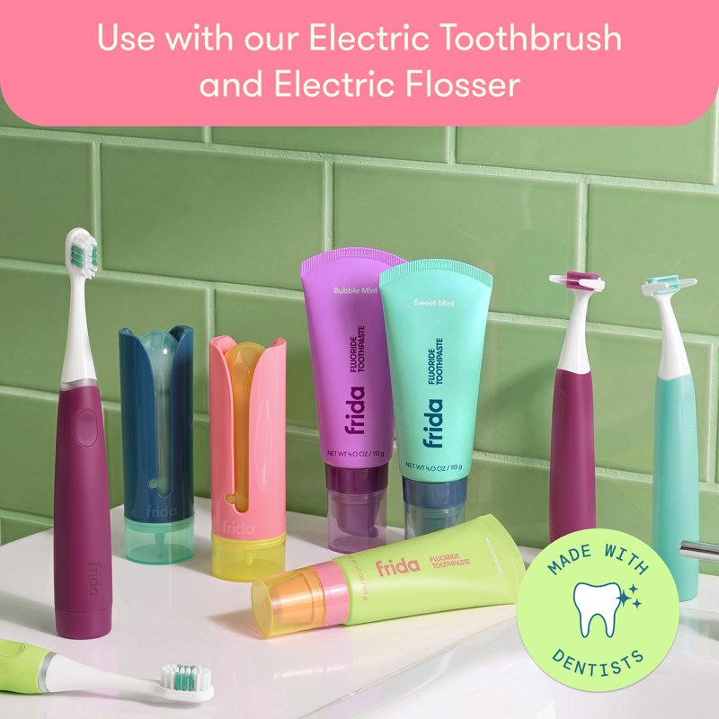 Kids Fluoride Toothpaste with Watermelon Flavor - Cavity Protection & Enamel Support, 4oz