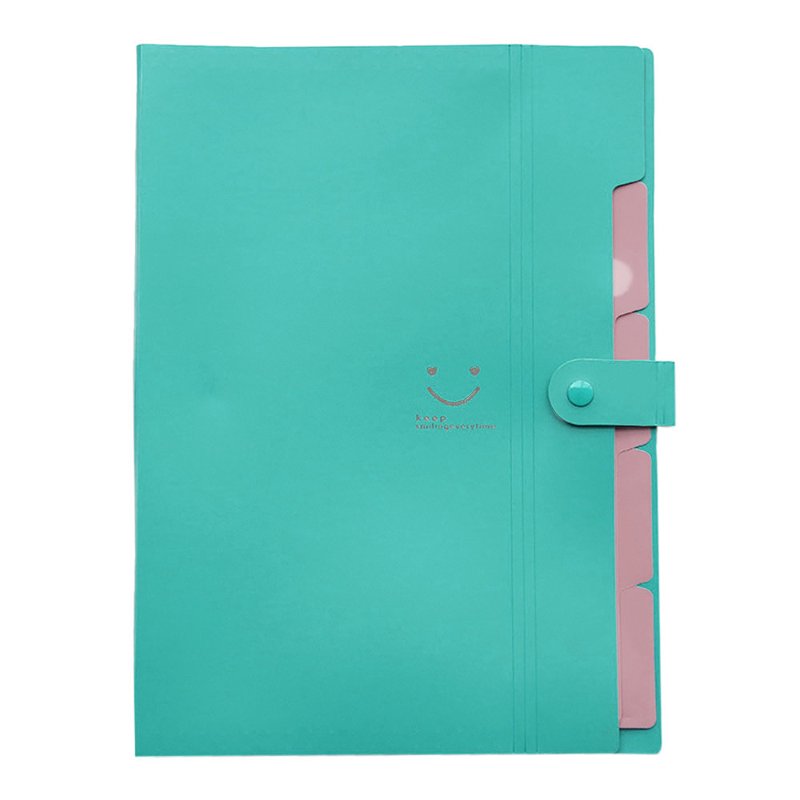 A4 5-Pocket Expanding File Folder - Durable Water-Resistant Document Organizer