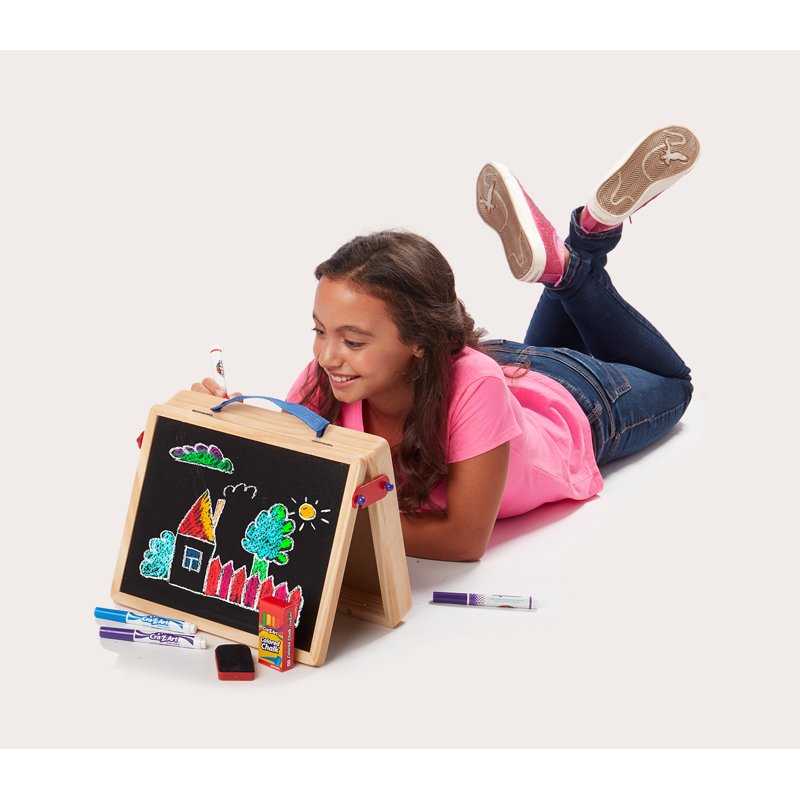 Quiet Dustless Chalk & Eraser Set for Chalkboards - Noiseless, Dust-Free, Multi-Color