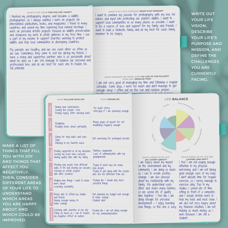 Self-Care Journal for Mindfulness and Wellness - 90-Day Reflection Notebook