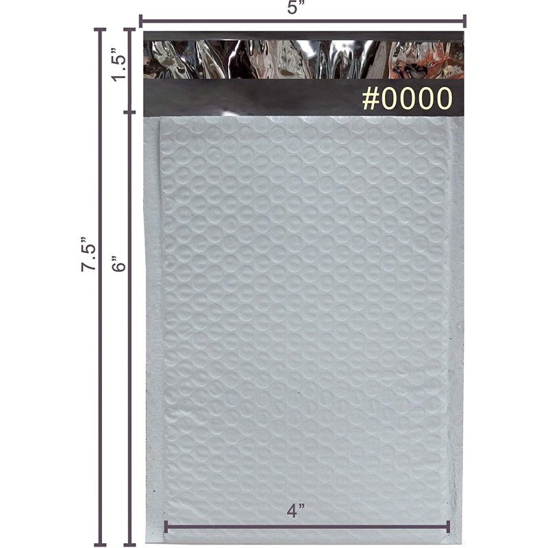 500 Pack Poly Bubble Mailers 4x7 Inches Self-Sealing Envelopes USPS Approved