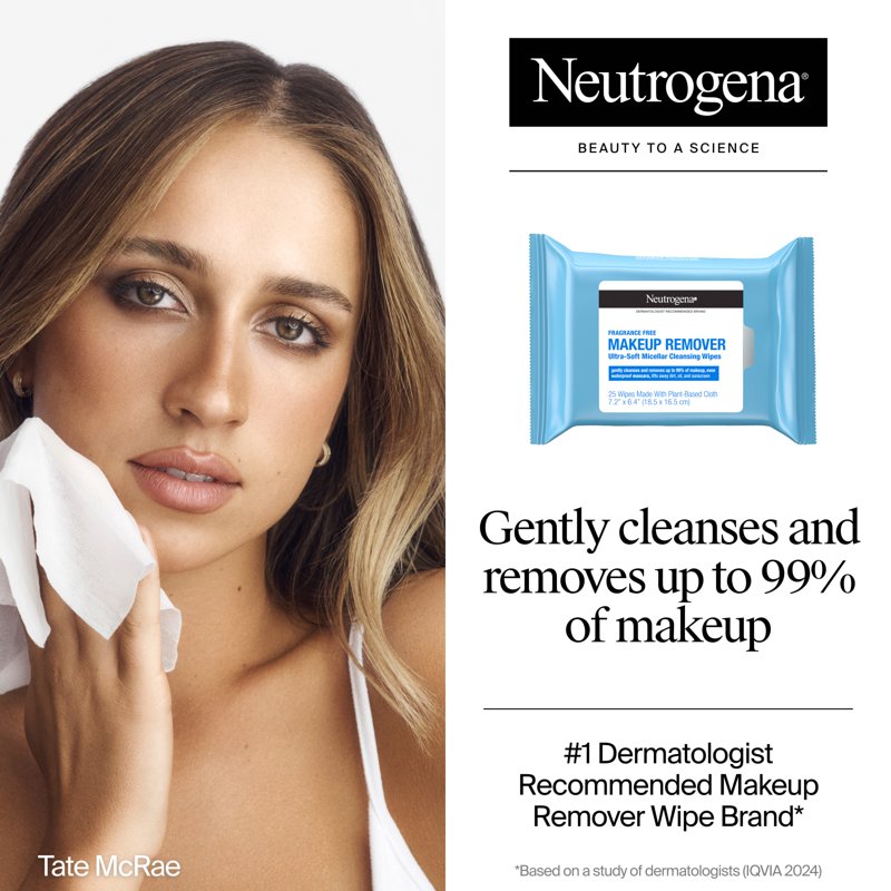 Hypoallergenic Makeup Remover Wipes Fragrance Free - 100 Count