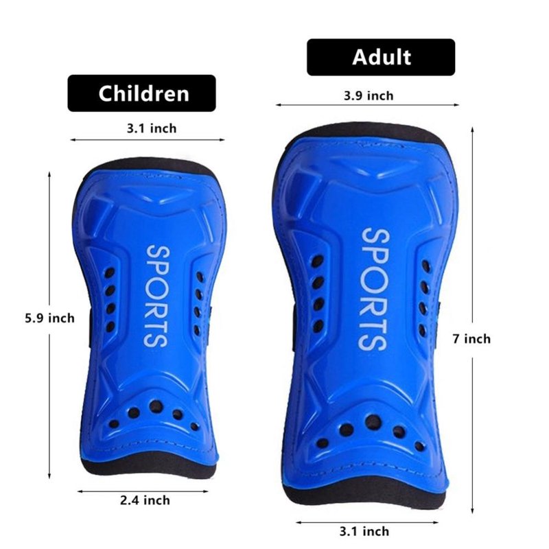 Adult Soccer Shin Guards with Straps - Breathable EVA/PP Protective Pads