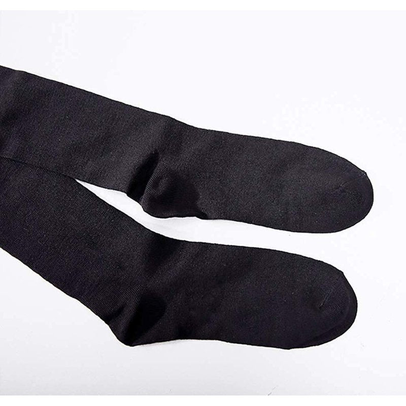Knee High Socks for Women - 4 Pack Solid Cotton Athletic Knee/Tall Socks (Black) Variation Black #CH08