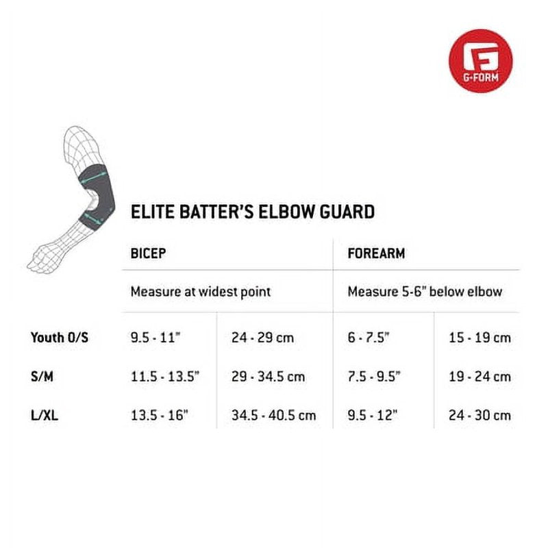 Baseball Elbow Guard for Adult - Impact-Absorbing Protective Pad, Adjustable Fit