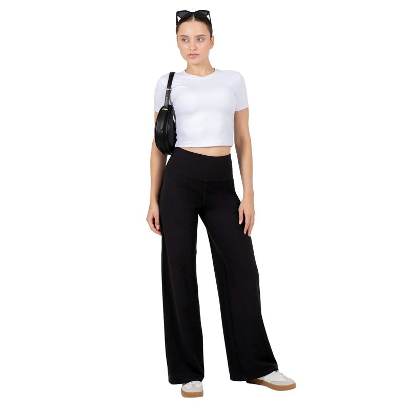 Women's High Waist Wide Leg Lounge & Yoga Pants with Tummy Control