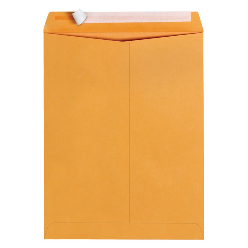 10x13 Redi-Strip Business Envelopes - 28 lb Kraft, Self Seal, 100 Pack