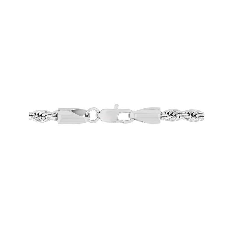 Men's Stainless Steel Rope Chain Necklace 20 Inch - Durable & Tarnish-Resistant Jewelry