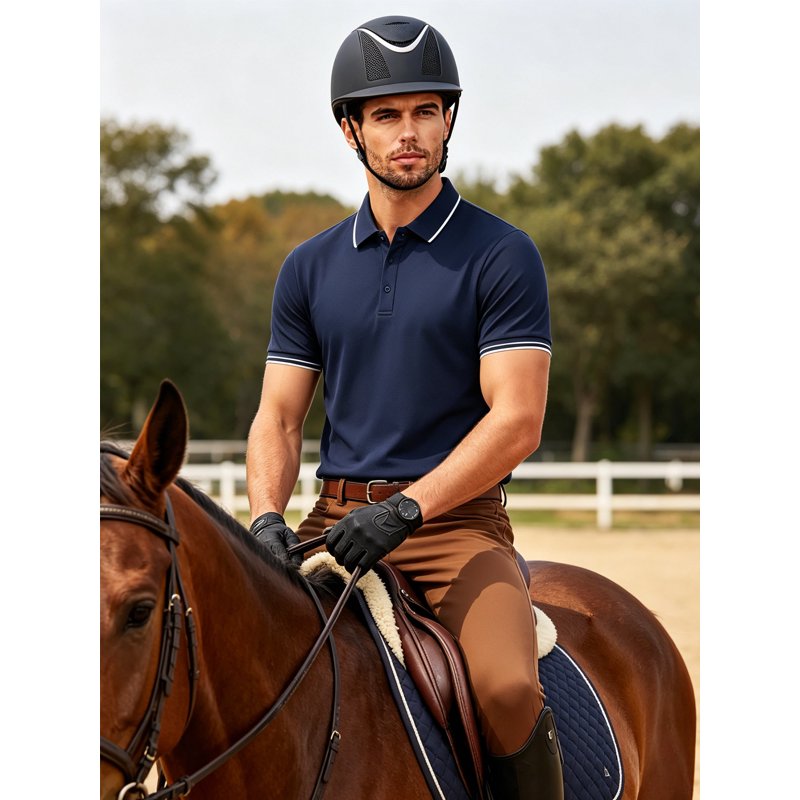 Men's Quick Dry Golf Polo Shirts 3-Pack Lightweight Breathable Casual Wear