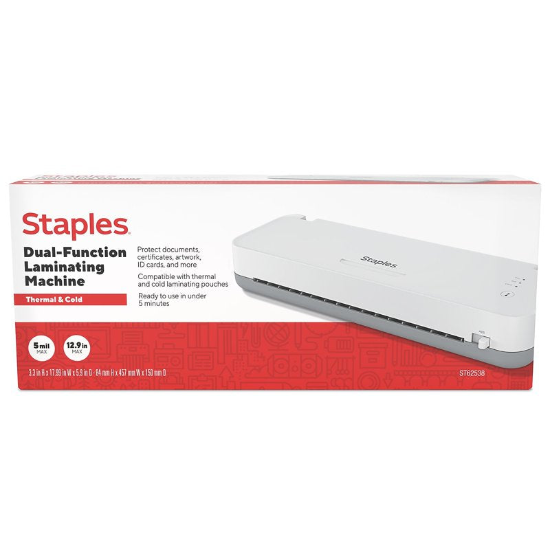 Thermal & Cold Laminator 12.9-Inch Wide Office Laminating Machine
